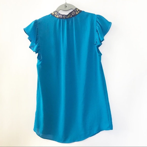 HD in Paris Anthropologie Flutter Sleeve Blouse - Picture 7 of 7